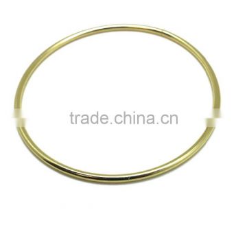 ID 6 inch Steel Wire Ring, High quality bright Brasss color O ring for bag round ring