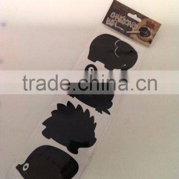 Decorative Chalkboard Label for Glass Bottle, Lovey Design Chalkboard Label Sticker, Elephant, Frog, Fish Pattens photo-2