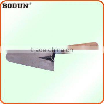 G2019 stainless steel bricklaying trowel with wooden handle