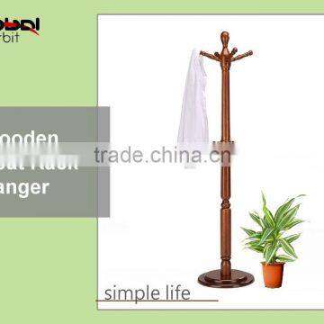 Modern Classic Clothes Hanger Stand Design Wooden Tree Shaped Coat Rack