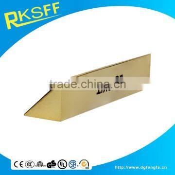 special triangle shape zinc alloy paper weight