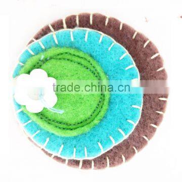 New Design Manufacture Brooch Bouquet Non-woven Fabric Brooch