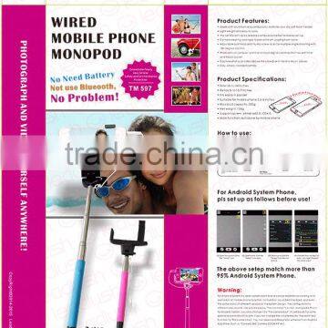 Wired Selfie Stick Monopod With Folded Head photo-3