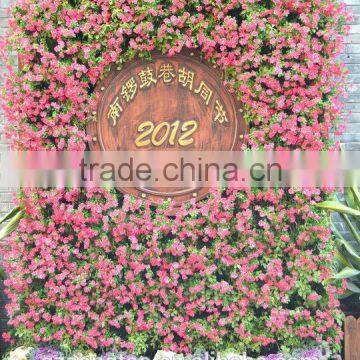 Artificial plant wall for outdoor decorative plant wall