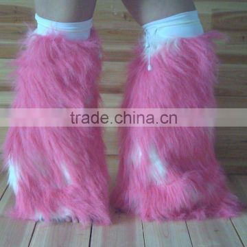 Fluffy leg warmers