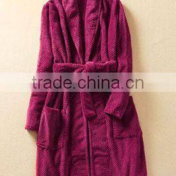 100% Polyester honeycomb Robe,honeycomb bathrobe,nightwear gown