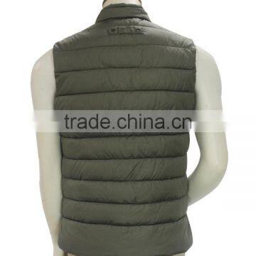 Men's Fashion Cold Weather Winter Sleeveless Puffy Vest High Neck Hooded photo-3