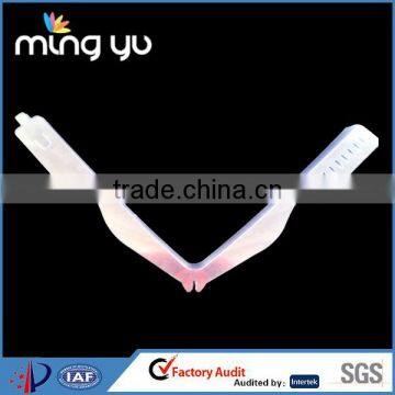 Customized Shape Light Blue Bend PVC Collar Band, Flexiblec Collar Support