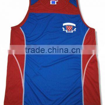 Running Singlet 100% Polyester Dri Fit Close Mesh Fabric