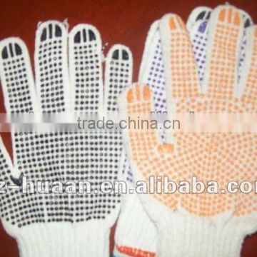 Huaan PVC Dot Cotton gloves/Durable Working Gloves