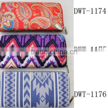 Fashion Lady New Vogue Cotton Zipper Canvas Wallet photo-4