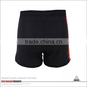 2016 NEW STYLE BLACK MMA SHORTS WITH LOGO ON THE BOTTON OF LEG OPENING photo-2