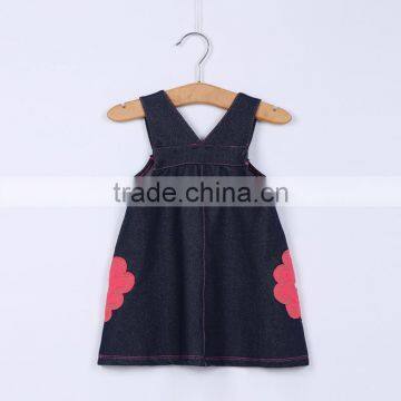 MGOO New Arrival Girl Casual Little Dress Sleeveless Patchwork Flowers For the Stage Vestidos CS001 photo-2