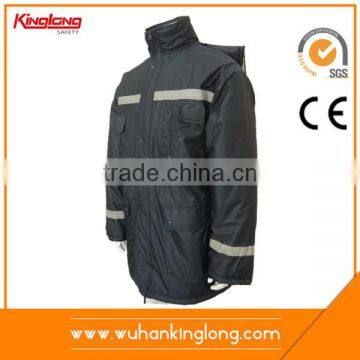 High Visibility Two Tone Zipper Closure Waterproof Winter Jacket