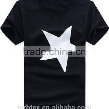 Custom Star Design Printing Cheap T-shirt Made in China photo-2