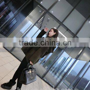 2016 Fashion Winter Women Double-sided Woolen Coat in the Long Section of the Real Fox Fur Lining Fur Hooded Fur Coat photo-5