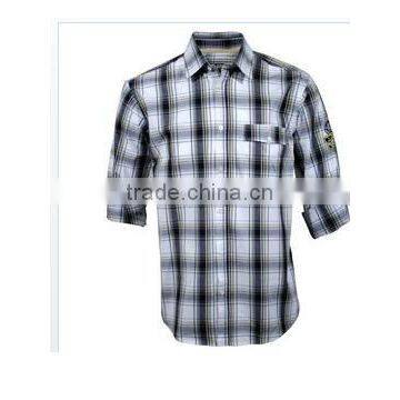 Mens Long Sleeve Check Shirt