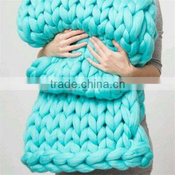 Wholesale China Factory Fashion NEW 2017 Merino Wool Material Blanket Chinese Supplier NFL Plane Baby Blanket Travel Blanket photo-4