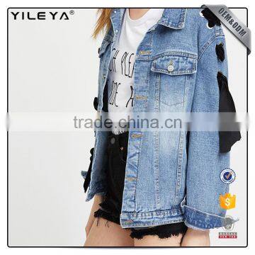 Latest Fashion Lady Denim Jacket Designs,women Jean Jacket,woman Denim Jacket photo-4