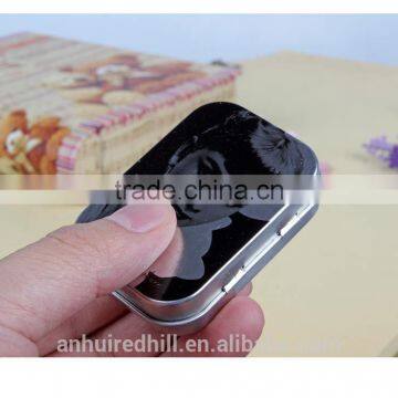 2017 Customized Mini Square Small Iron Box Packaging With Logo Printing photo-3