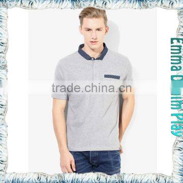 Latest Model Mens Short Sleeve Chest Pocket Polo Shirt