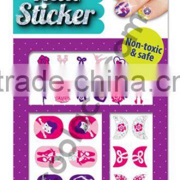 Glitter Bellerina 3D Nail sticker for kid nail tattoo stickers