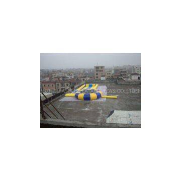 High Density High - Strength 0.9mm PVC Tarpaulin Inflatable Water Trampoline