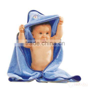 blue color cotton terry baby towels wholesale