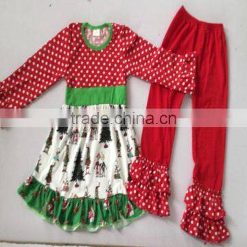 Boya Wholesale Girls Christmas Clothing Sets Cotton Top With Icing Pants Baby Girl Casual Outfit For Infant Toddler Wear