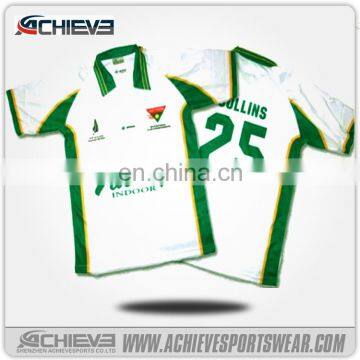 2017 new design high quality sublimation cheap team cricket jersey