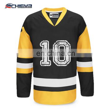 best selling hockey jersey/ custom design in sublimation printed ice hockey jersey