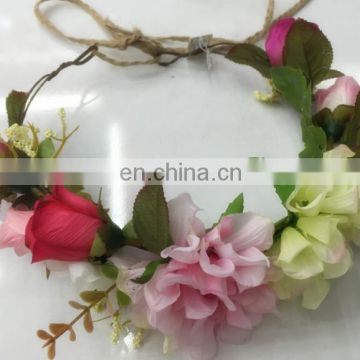 Factory Supply Wedding Decorative Artificial Flower Garland Headband FH4050