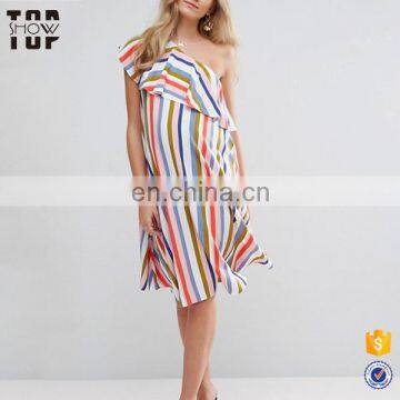 Wholesale pictures of evening gown for fat ladies stripe maternity gown