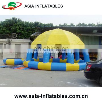 inflatable pool with tent and trampoline inflatable trampoline with pool outdoor water pool