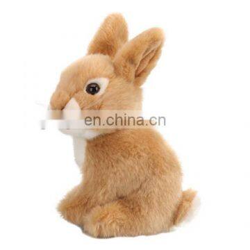 2016 new popular gift handmade light brown rabbit plush toy