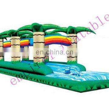 High quality coconut palm water slide with pool WS038