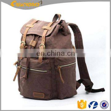 Vintage Canvas Leather Backpack, Hiking Daypacks, Computers Laptop Backpacks China Wholesale Dry Bag Packpack