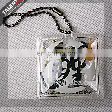 Custom Printed Logo Transparent Plastic Pvc Air Inflation Pendant For Gift