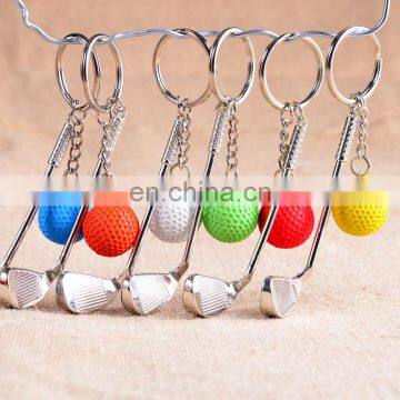 Custom Sport Key Holder Golf Keyring Metal 3d Mini Golf Ball Keychain for Golf Club Professional Game Gifts photo-5