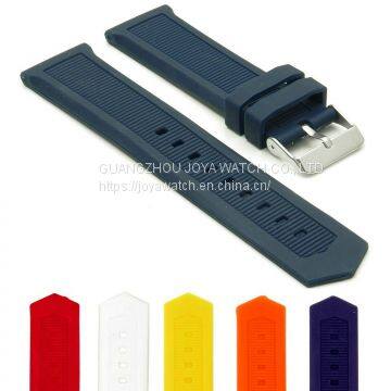 18 20 22 24 26mm Tire Texture Silicone Rubber Watch Band Duty Strap TAG