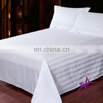 Poly Cotton Bed Sheet/100% Cotton Flat Sheet Plain White for Hotel