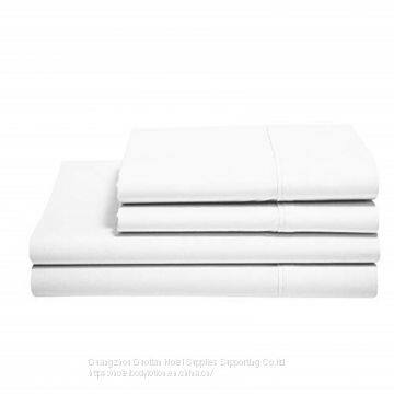 100% Cotton Sheets - Real 800 Thread Count Full 4 Piece Bed Sheet Set - Soft & Smooth Hotel Luxury 4pc Sheet Set Solid 15 inches Deep Pocket (Full, White)