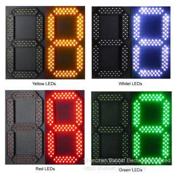 10 Inch 7 Segment Green Outdoor Waterpoof LED Gas Price Sign Display,led Display Panels photo-2