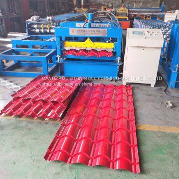 Color Steel Glazed Tile Forming Machine Glazed Tile Roll Forming Machine Metal Sheet Roll Forming Machine photo-4