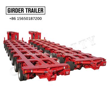 Nicholas Heavy Duty Machinery Transport Truck 8 axies steering lifting Towing Modular Trailer