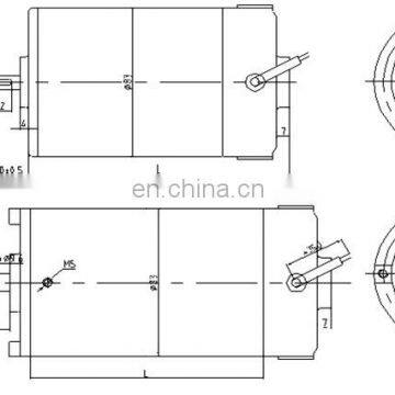Двигатель постоянного тока высокой скорости BMM322M диаметром 83 мм, 220 В, 300 Вт, постоянномагнитный двигатель photo-2