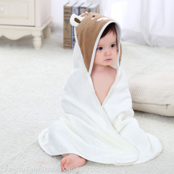 Hooded Baby Bath Towel Cartoon Pattern