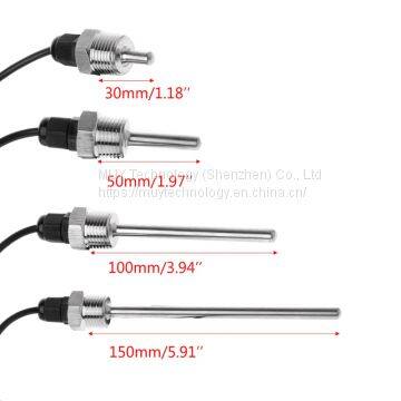 PT1000 Pt100 Temperature Transmitter Probe Class A RTD Temperature Sensor Stainless Steel 2 Wire Waterproof M6 M8 Thread photo-5