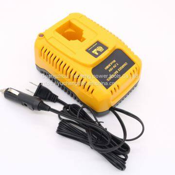 new design for dual function 7.2V~18V DC 2.6A Dewalt Ni-Cd/Ni-Mh  AC/DC Wall and Vehicle Charger