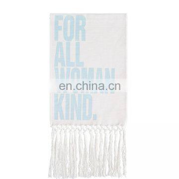 2019 New Arrival Printing Wall Hanging Artistic Wall Tapestry With Cotton Tassels photo-4